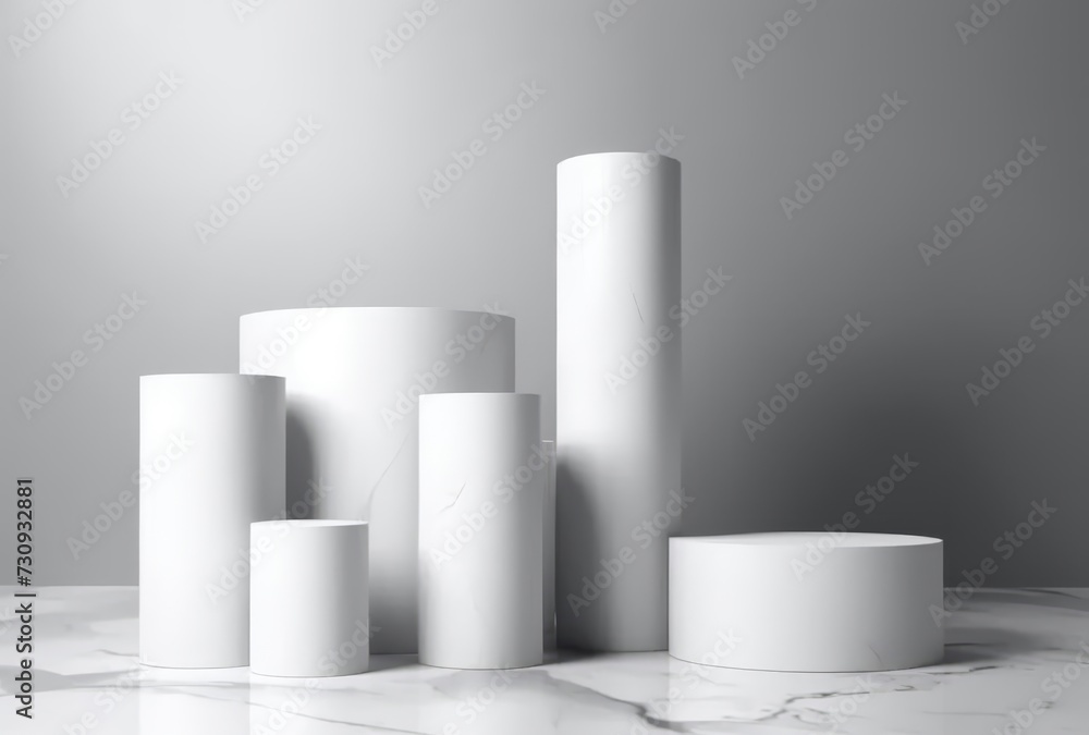White Empty Product Display on white Background White Empty Product Display on white Background
