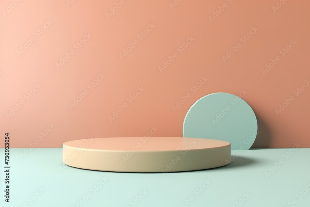 Round Object Resting on Table - Simple Sphere Shape Round Object Resting on Table - Simple Sphere Shape