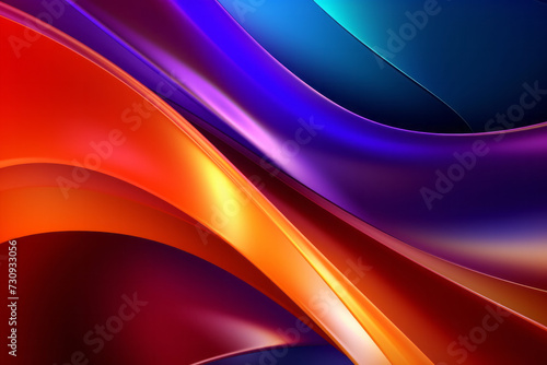 Close Up Vibrant Background With Wavy Lines