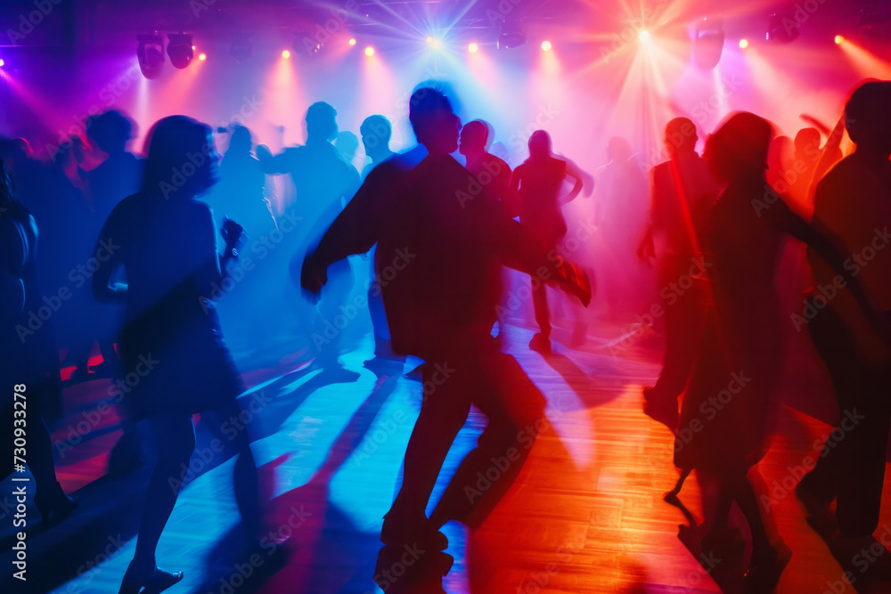 Group of People Dancing on a Dance Floor