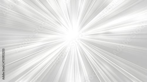 White abstract background in bright rays of light