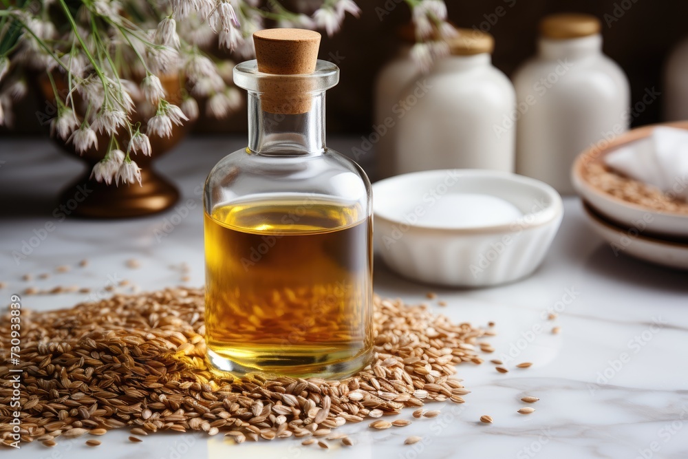 sesame oil extract with isolated kitchen table professional advertising food photography sesame oil extract with isolated kitchen table professional advertising food photography