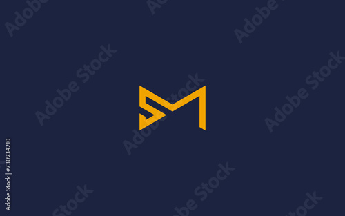 letters ms or sm logo icon design vector design template inspiration photo