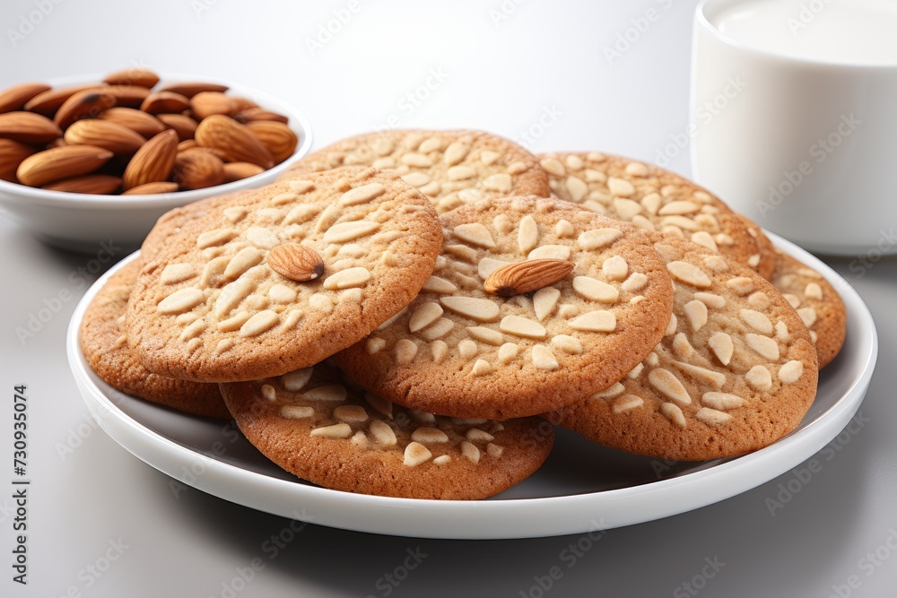 sweet almond cookies on the table professional advertising food photography