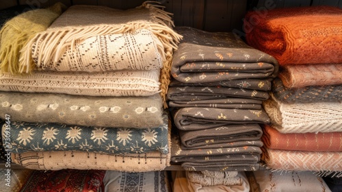Variety of soft throws, pure comfort.