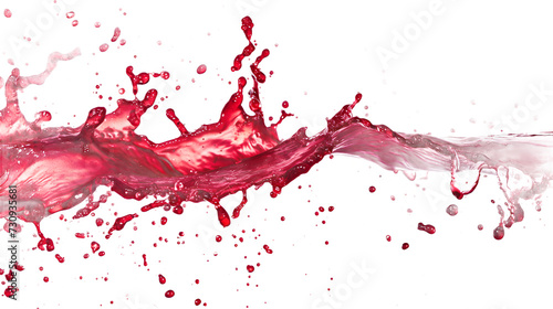 a red liquid splashing on a transparent background
