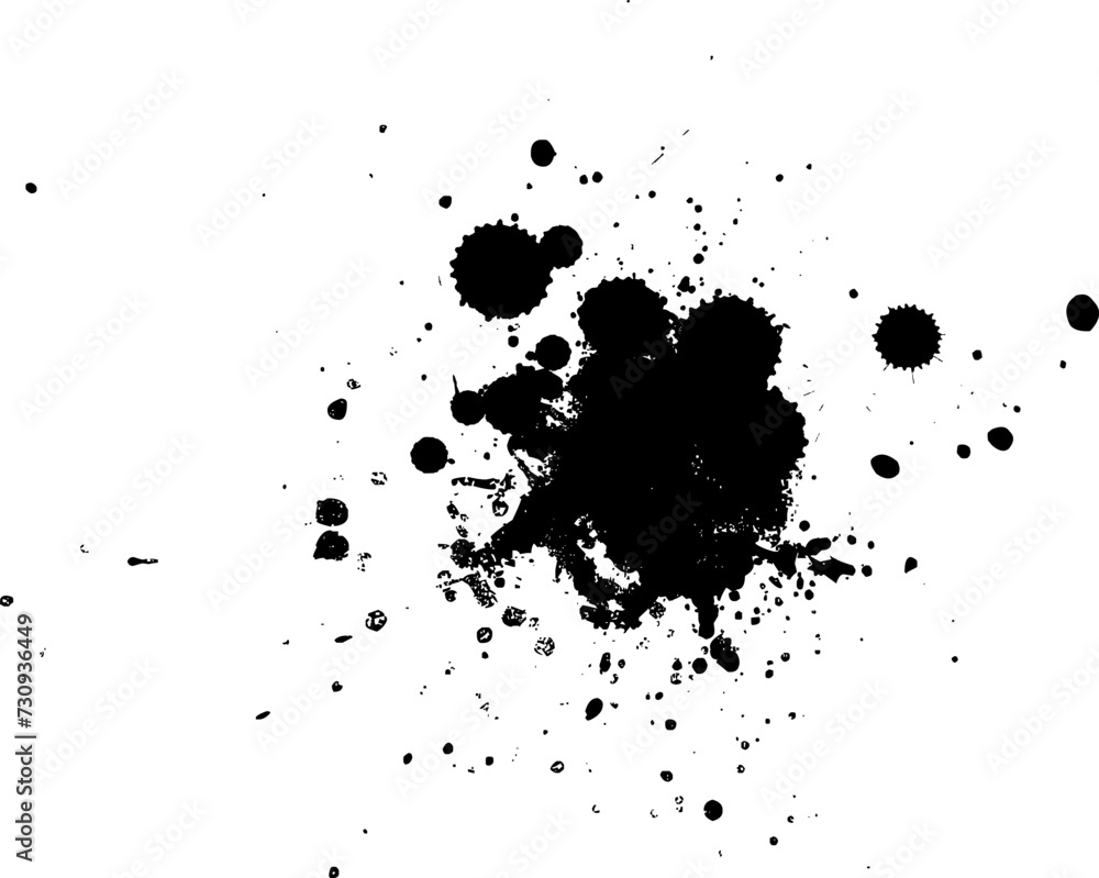 black ink painting splatter splash grunge graphic style on white background black ink painting splatter splash grunge graphic style on white background