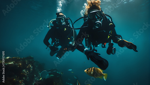 scuba divers © Neslihan