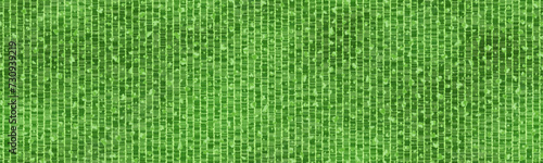 Soft green knotted upholstery fabric seamless pattern. Boucle textile bg top view. Wool tweed texture. Vector illustration.