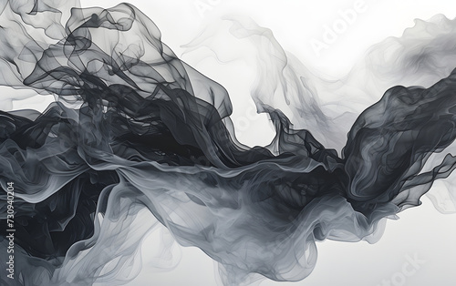 monochromatic poured smoke