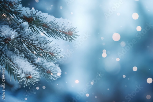  snow winter bokeh background