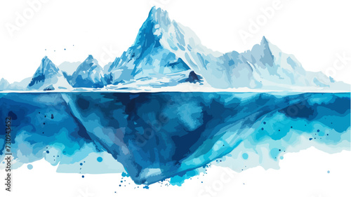 Eisberge Landschaft Berge Nordpol Gletscher Vektor Antarktis Natur