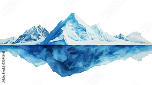 Eisberge Antarktis Landschaft Gletscher Berge Nordpol Vektor © THM