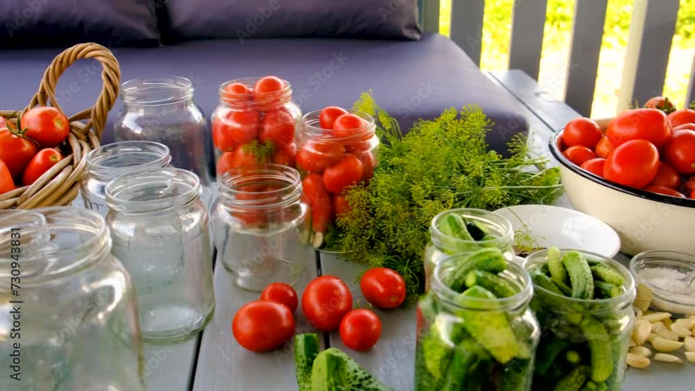 preservation tomatoes in jars. Selective focus. preservation tomatoes in jars. Selective focus.