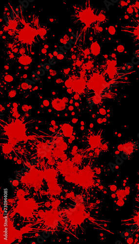 Cartoon Red Spooky Blood Splash Background