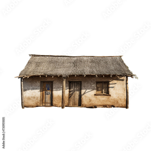 Yali house isolated on transparent background photo