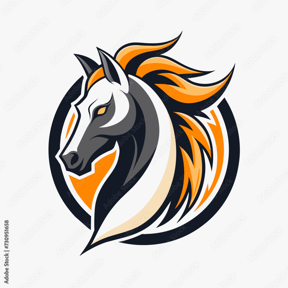horse head log design horse head log design