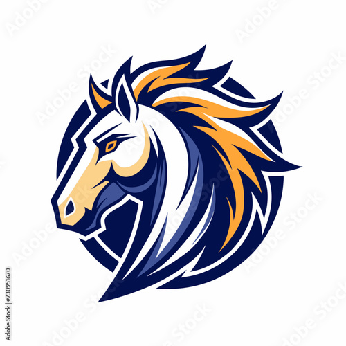 Wallpaper Mural horse head log design  Torontodigital.ca