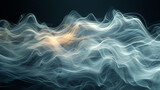 A mesmerizing scene of smoke trails weaving an intricate pattern.