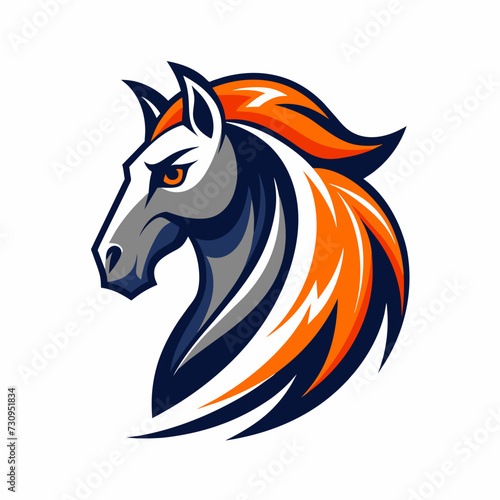 Wallpaper Mural horse head log design  Torontodigital.ca