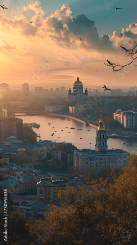Landscape of the territory of the city of Kyiv 