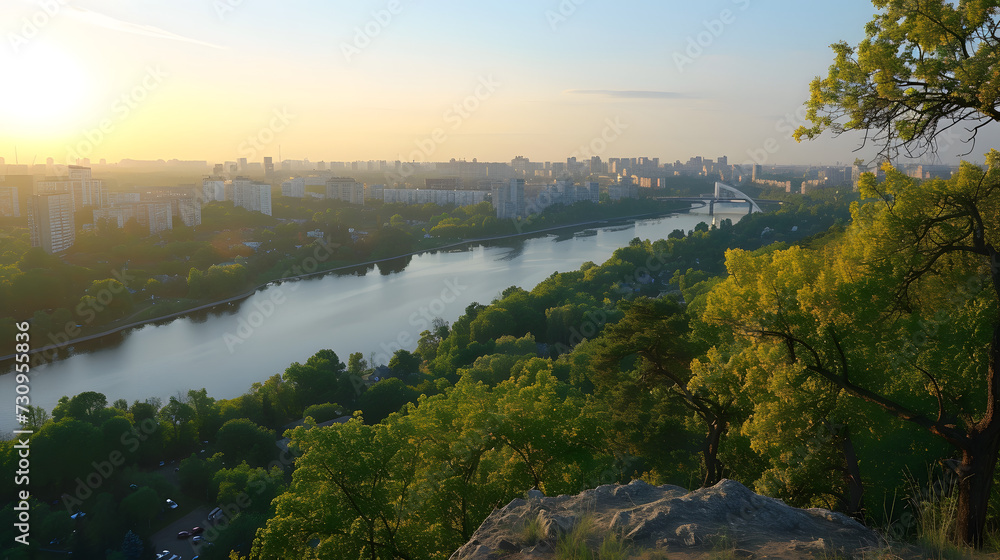 Landscape of the territory of the city of Kyiv 