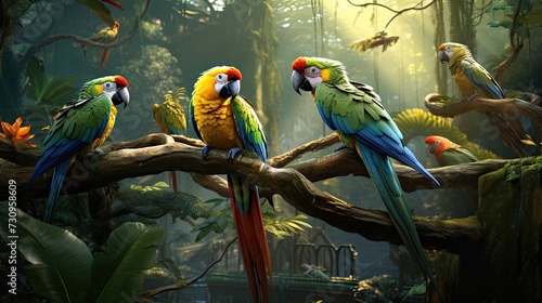amazing rainforest birds photo