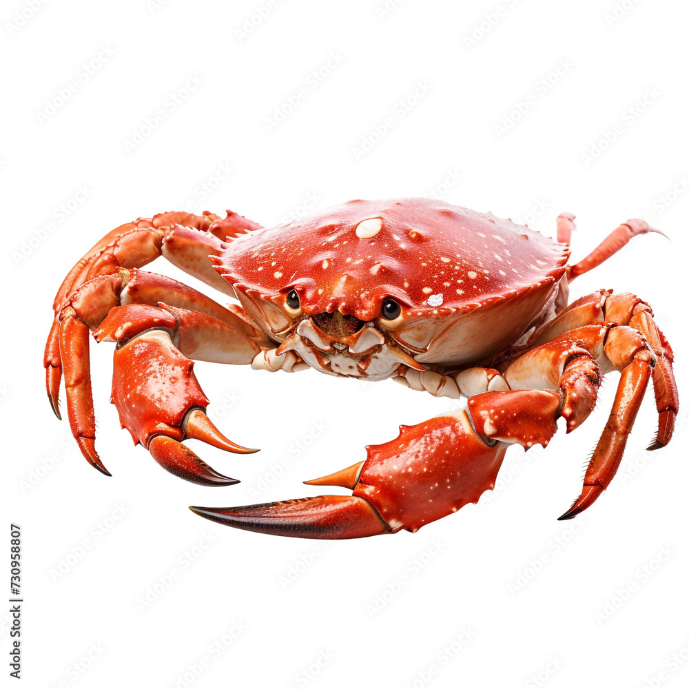 King crab isolated on transparent background
