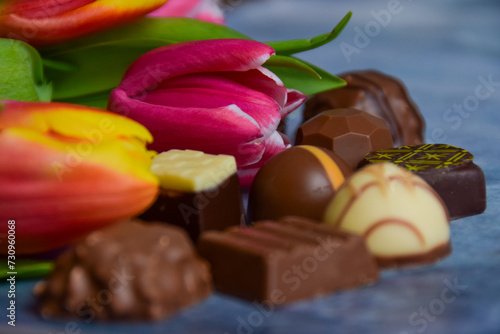 chocolate and flowers