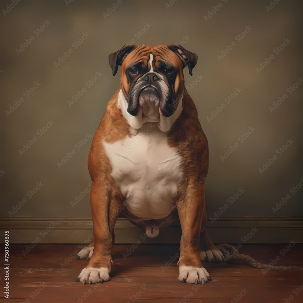 Regal Bulldog Portrait