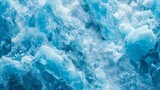 Icy blue glacier texture with deep crevasses background