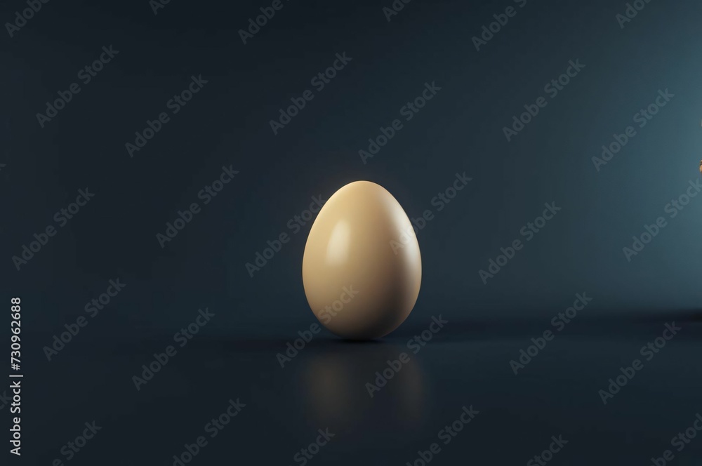 One Easter egg on a solid color background. Copy space. Easter concept One Easter egg on a solid color background. Copy space. Easter concept