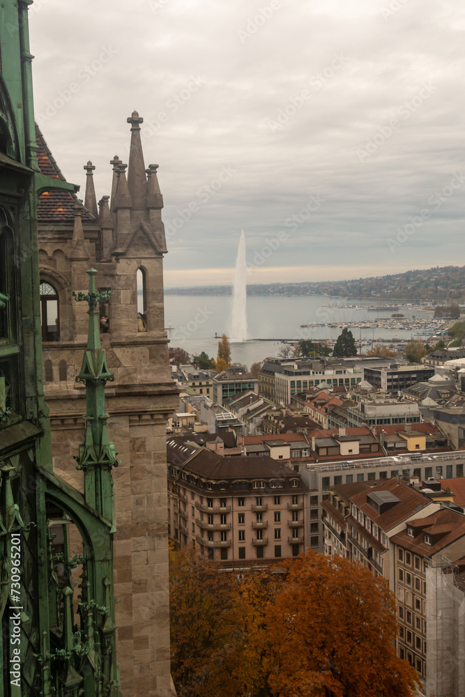 Fototapeta premium views over geneva switzaland