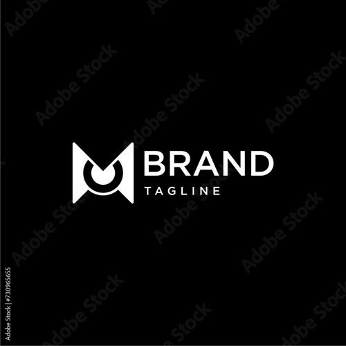 modern monogram M MC CM letter initial logo	
