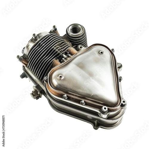 Airbox (Motorcycle part), transparent background, isolated image, generative AI photo