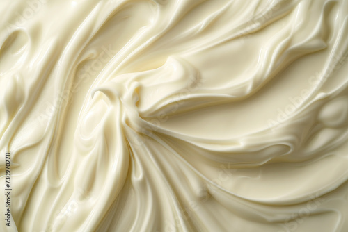 Rich Vanilla Yogurt Macro Texture