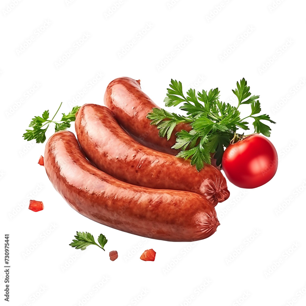 Knockwurst isolated on transparent background Knockwurst isolated on transparent background