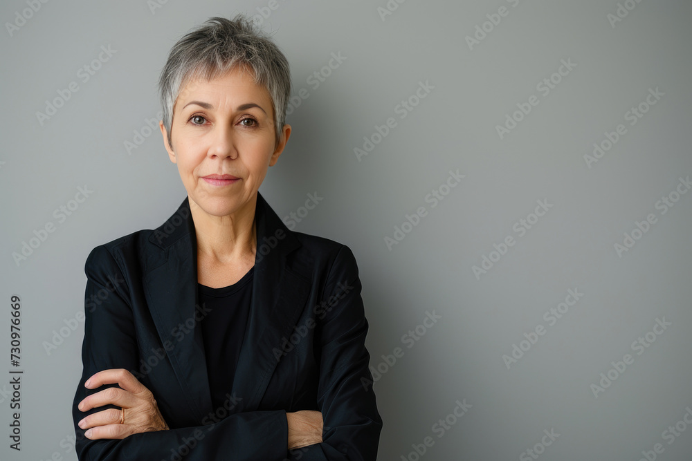 Elegant Mature Woman: Confidence Personified Elegant Mature Woman: Confidence Personified