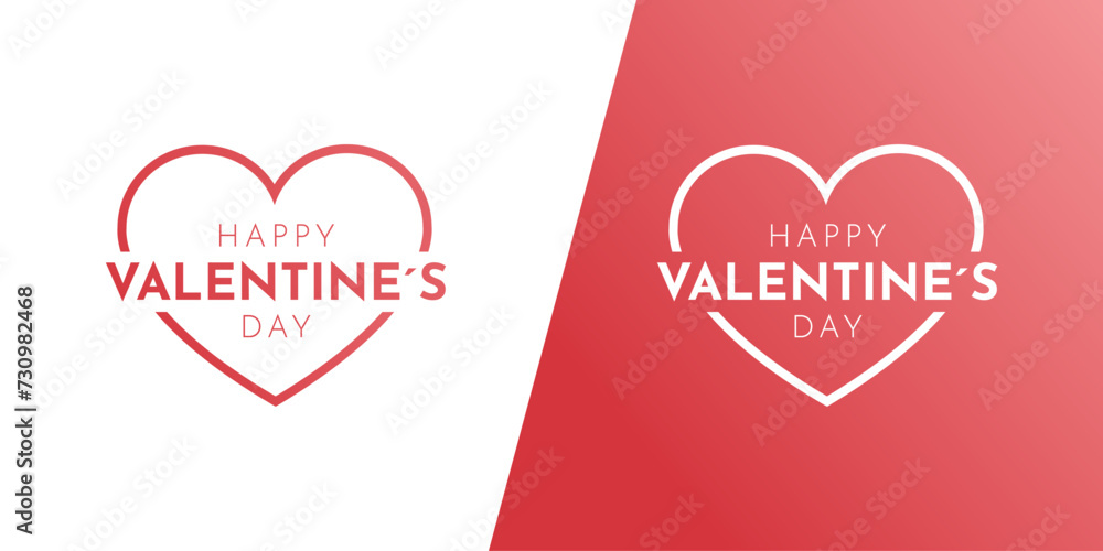 Valentine day logo design