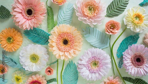pattern with flowers and leaves