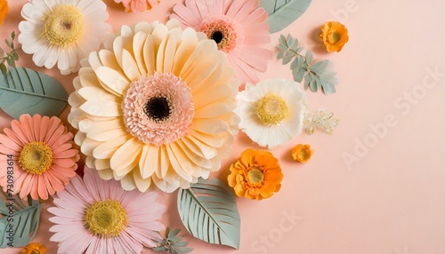 bouquet of flowers text space