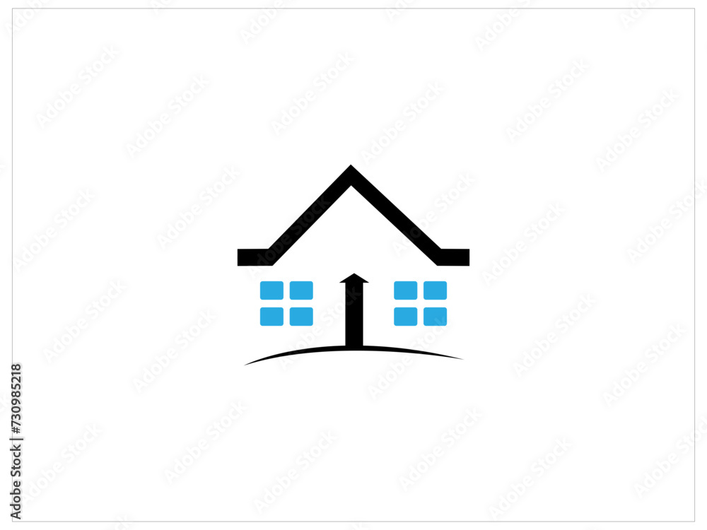 Realistic house concept design vector templete illustration, Realistic house concept design vector templete illustration,