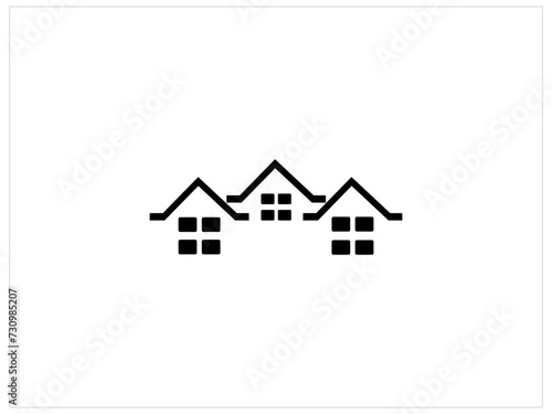 Realistic house concept design vector templete illustration,