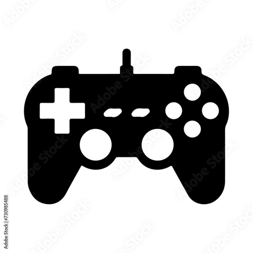 Game console icon symbol, flat illustration, white background