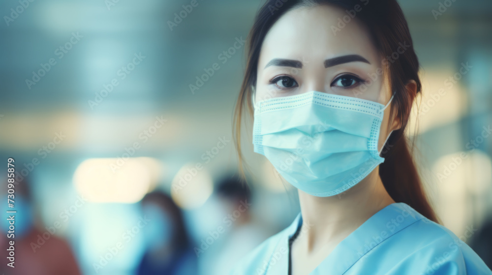 Female Healthcare Professional in Scrubs Female Healthcare Professional in Scrubs