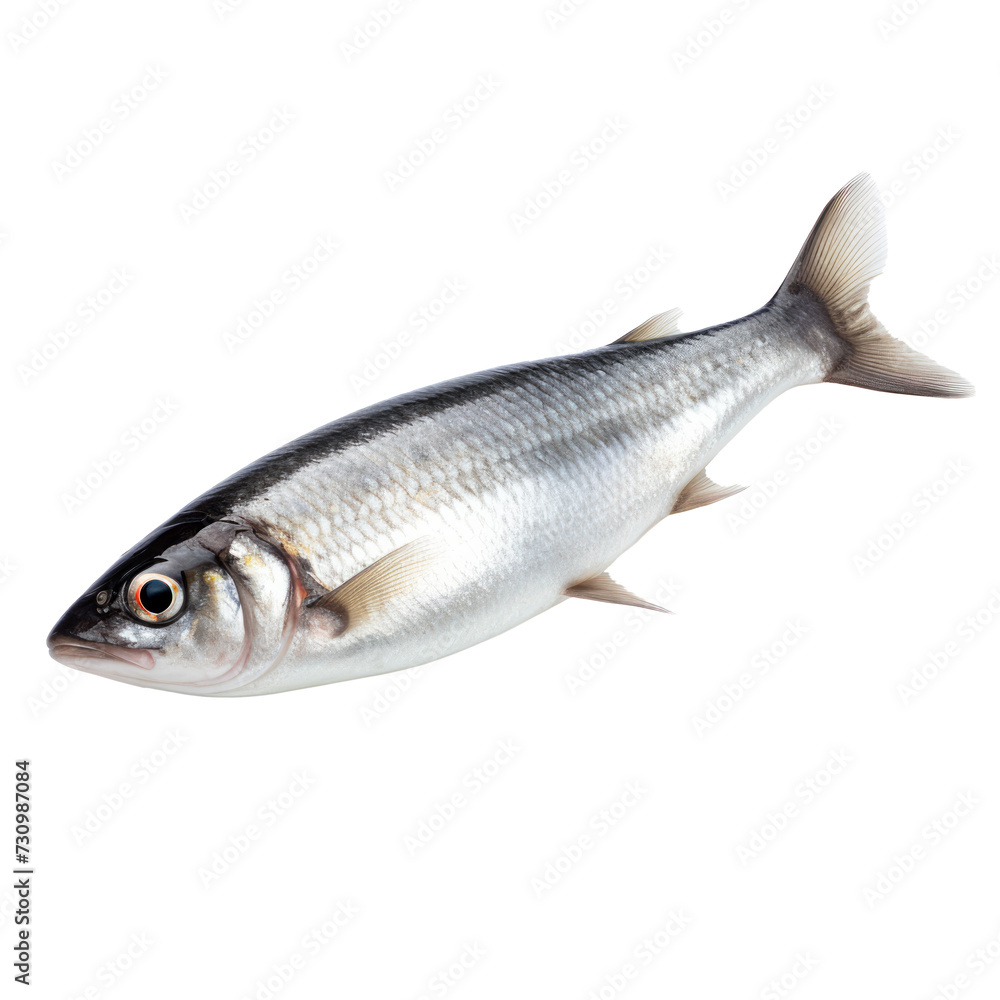 Herring. Isolated on transparent background.