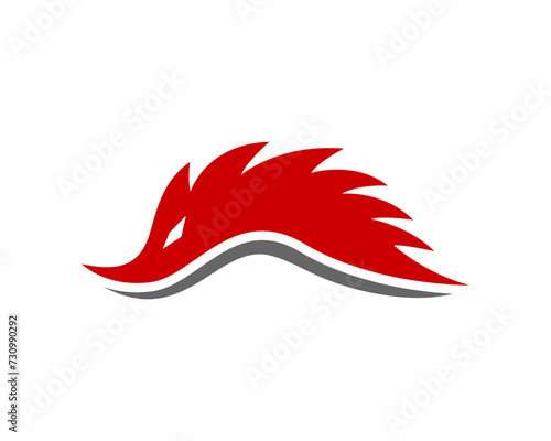 Abstract Porcupine vector illustration logo