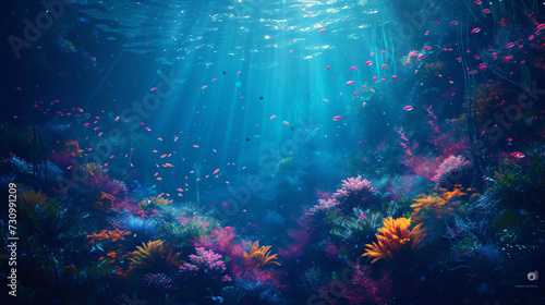 Gorgeous underwater landscape wallpaper/background.
