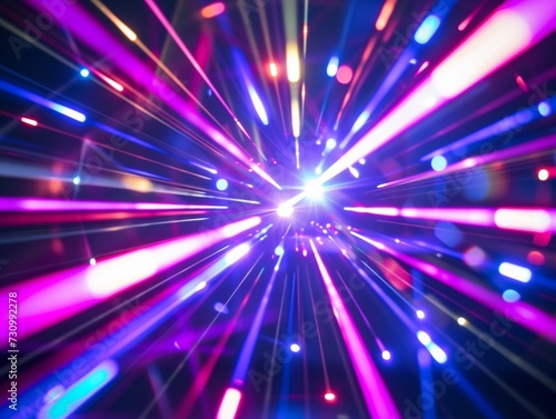 Laser Light Abstract Tunnel background