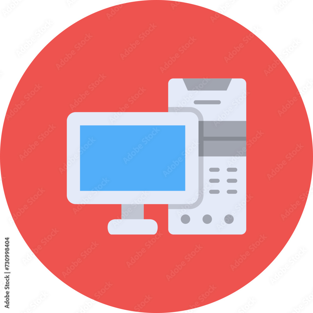 Tower Computer Icon Tower Computer Icon